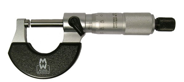 MOORE & WRIGHT - MICROMETER TRADITIONAL PEARL FRAME 0-1 IN 0.001 IN CARBIDE